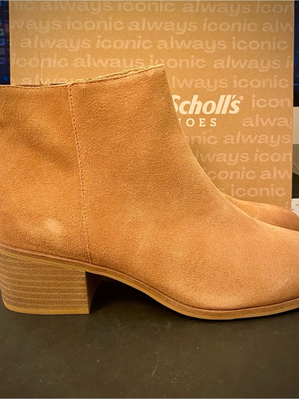 Dr. Scholl's Tan Suede Ankle Booties